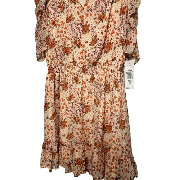 NWT MSK Woman Ladies Fit & Flare Flowy Spring Holiday Pastel Floral Dress SZ 2X - Picture 3 of 7